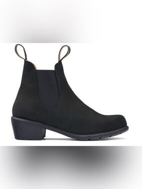 Blundstone 1960 - Women's Series Heel Black Nubuck Leather Boot